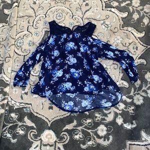 Blue floral shirt